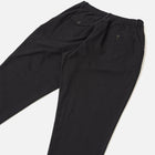 Brushed Moleskin Pleated Track Pant black