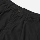 Brushed Moleskin Pleated Track Pant black