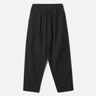Brushed Moleskin Pleated Track Pant black