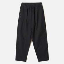 Brushed Moleskin Pleated Track Pant black