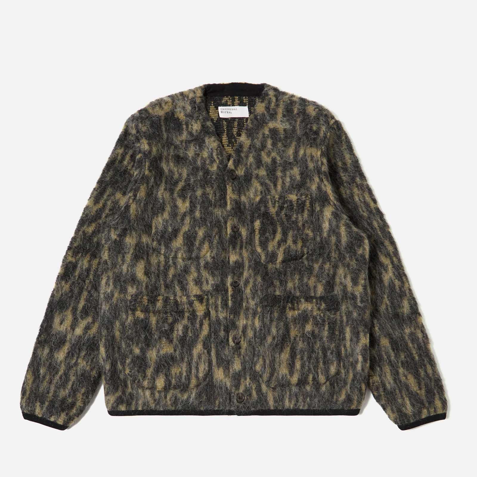 Dolce Fleece Cardigan charcoal Universal Works