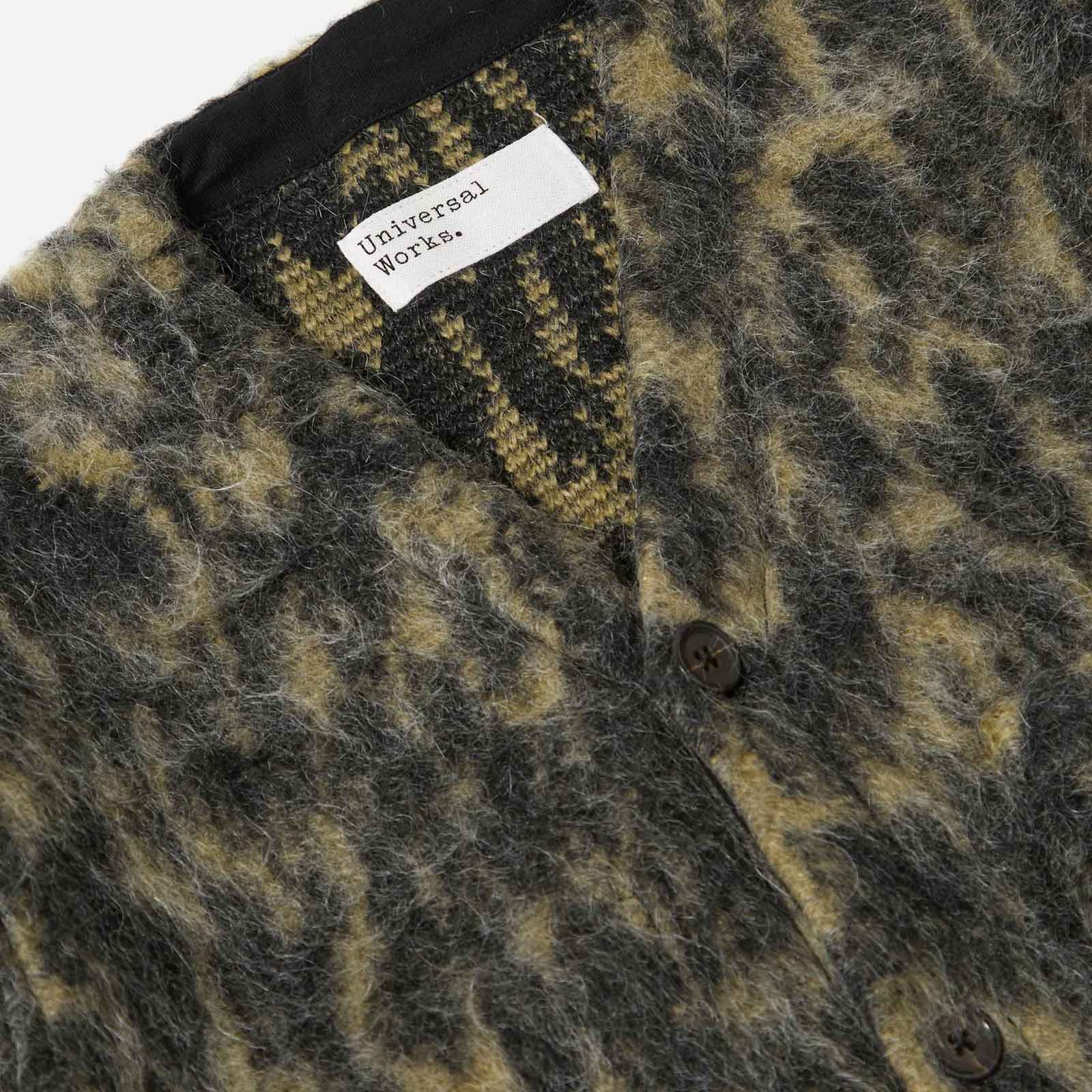 Dolce Fleece Cardigan charcoal Universal Works