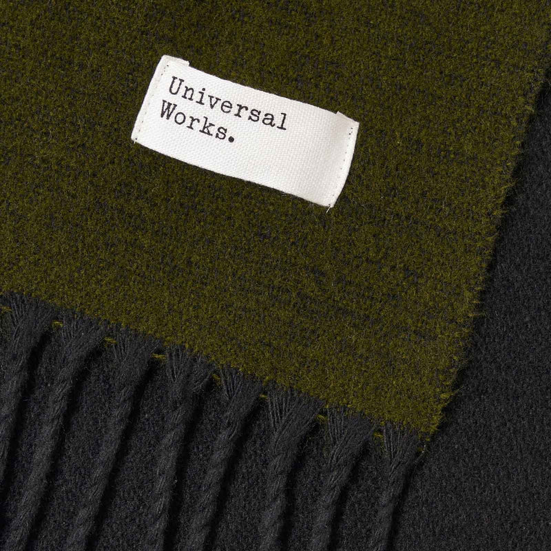 Double Sided Scarf gree/black Universal Works