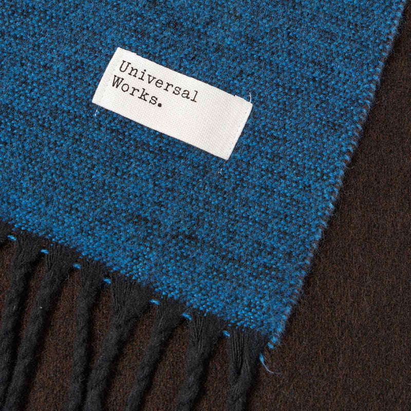 Double Sided Scarf lt Blue/brown Universal Works