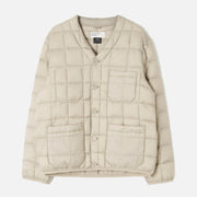 Down Cardigan Nylon Soft Shell ice grey