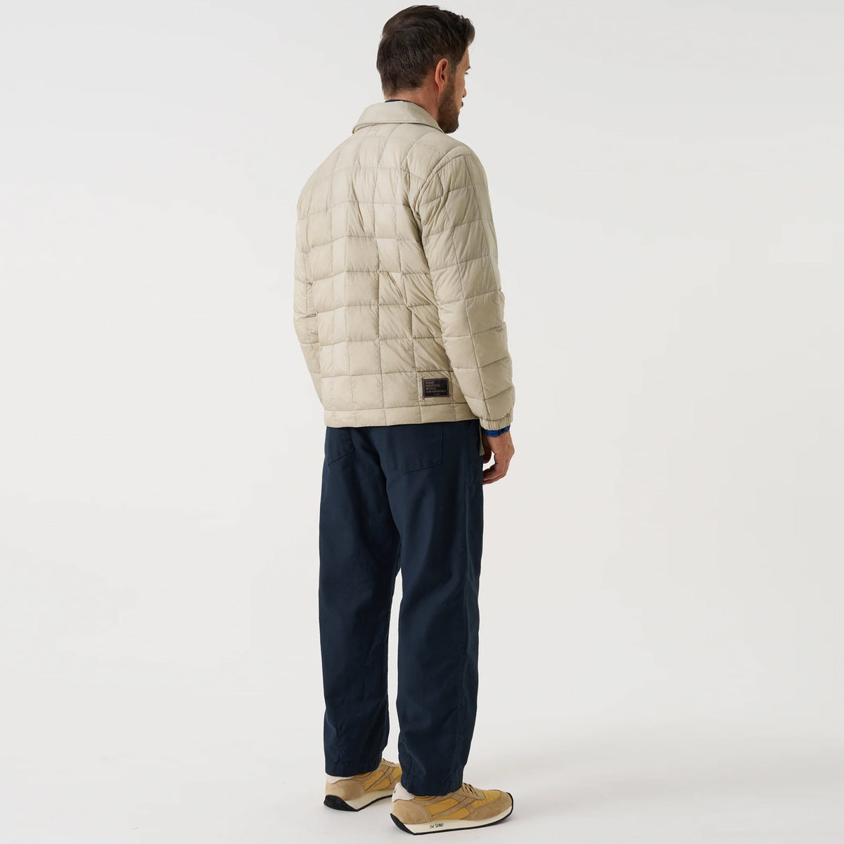 Down Cardigan Nylon Soft Shell ice grey