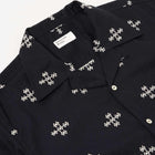 Embroidered Diamond Camp Shirt black Universal Works