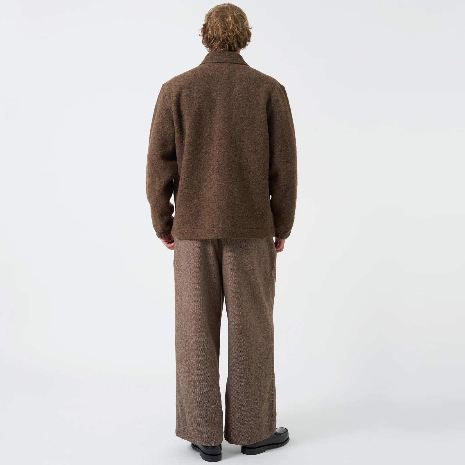 Gillespie Pant Herringbone Wool brown