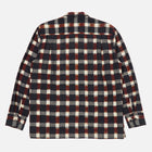 L/S Utility Shirt Check Ikat navy/brown