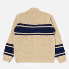 Langdale Chunky knit Stripe Cardigan sand Universal Works