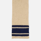 Lenny Chunky Knit Stripe Scarf sand Universal Works