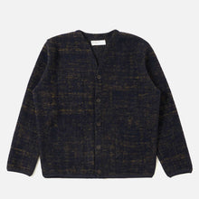 Marble Fleece Cardigan navy Universal Works