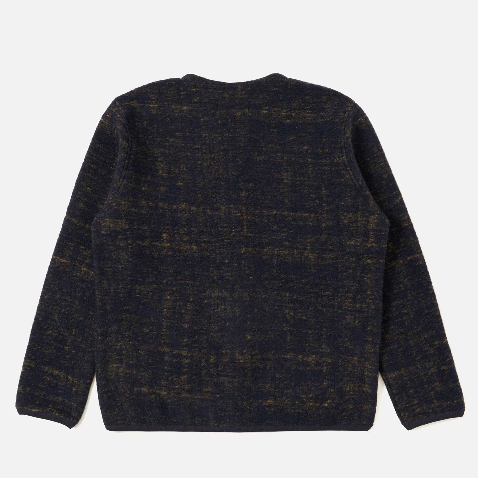 Marble Fleece Cardigan navy Universal Works