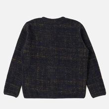 Marble Fleece Cardigan navy Universal Works