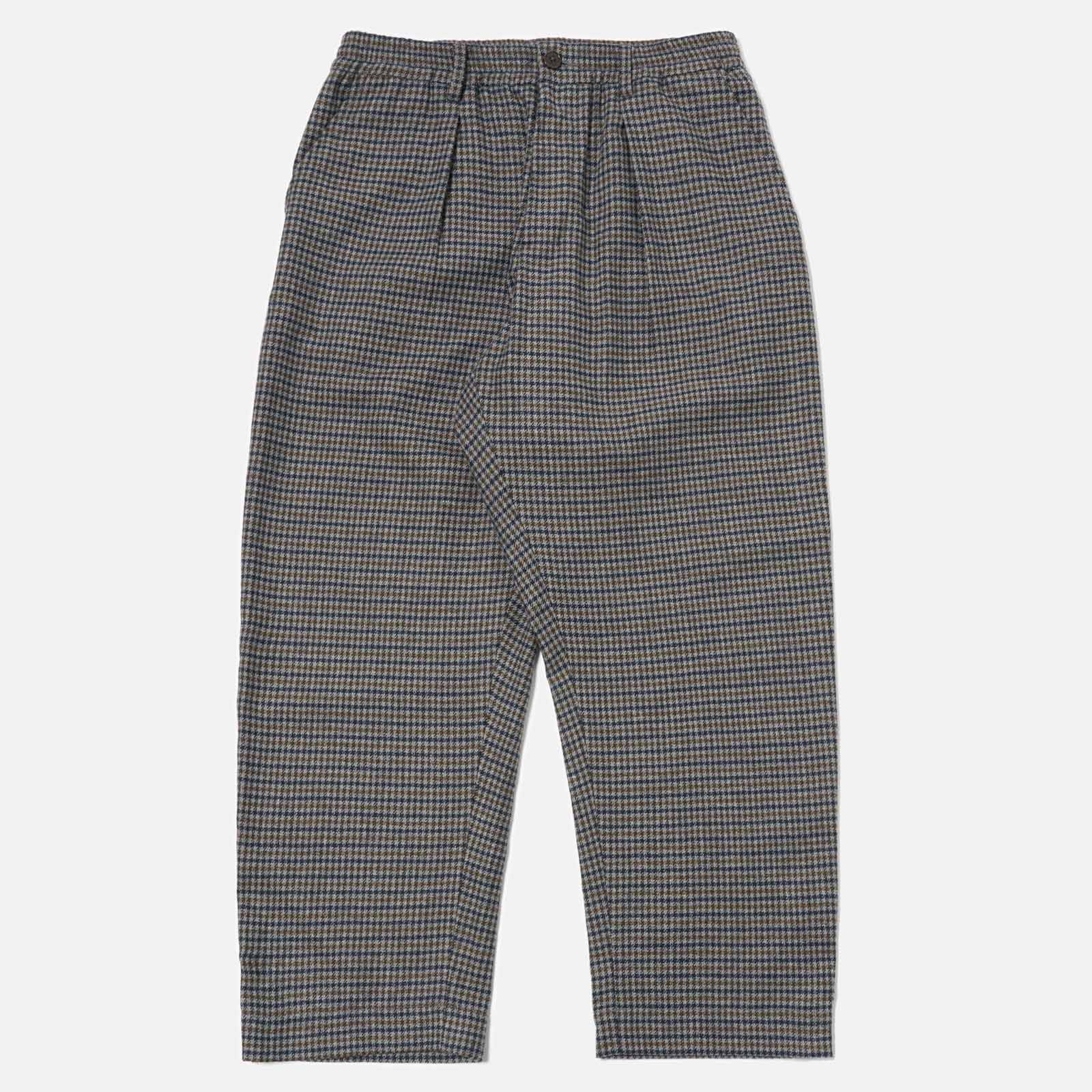 Oxford Houndstooth Wool Mix Pant charcoal Universal Works