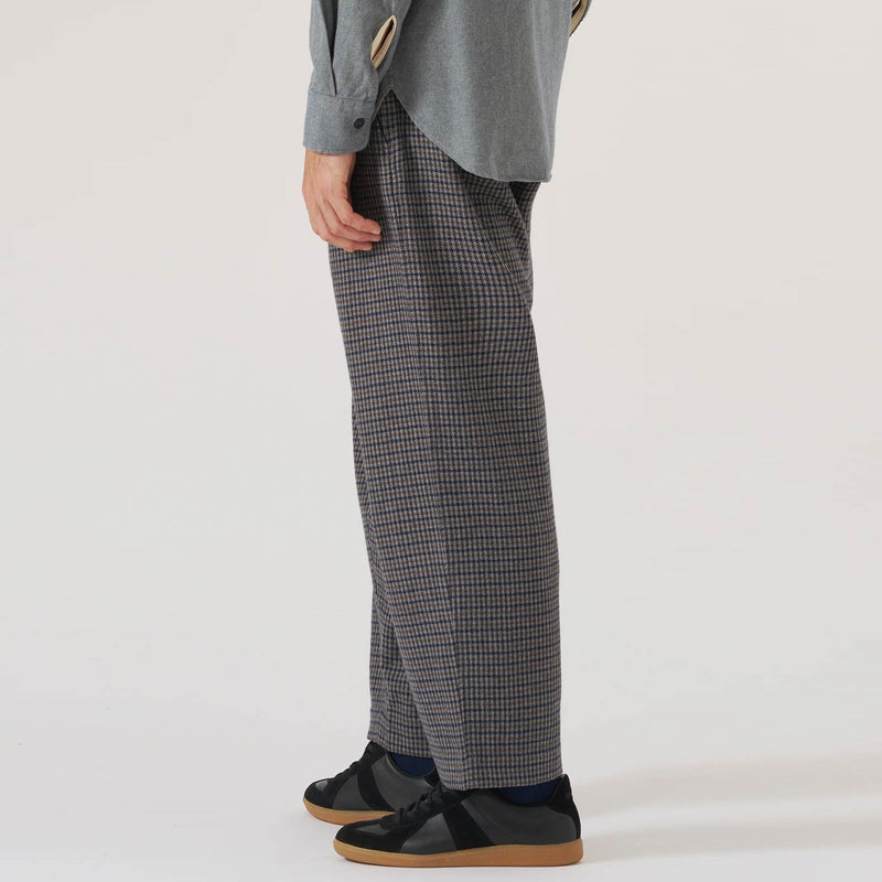 Oxford Houndstooth Wool Mix Pant charcoal Universal Works