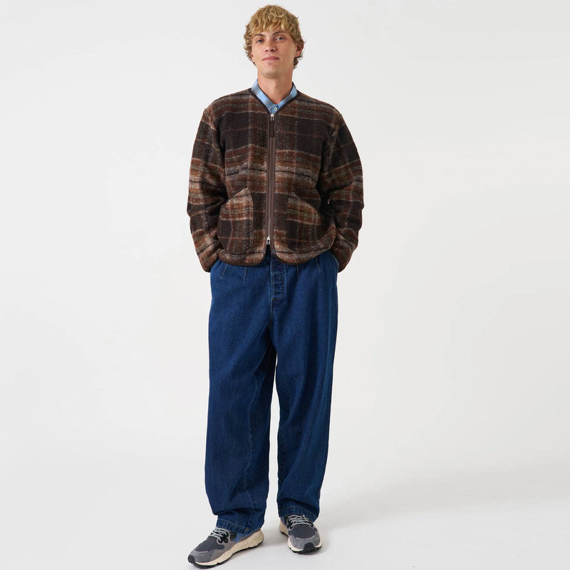 Pino Wool Fleece Military Liner Jacket brown
