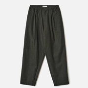 Recycled It Tweed Pleated Track Pant olive