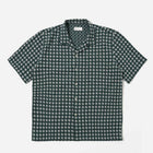 Rhodes 8 Cotton Road Shirt green/white Universal Works