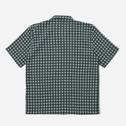 Rhodes 8 Cotton Road Shirt green/white Universal Works