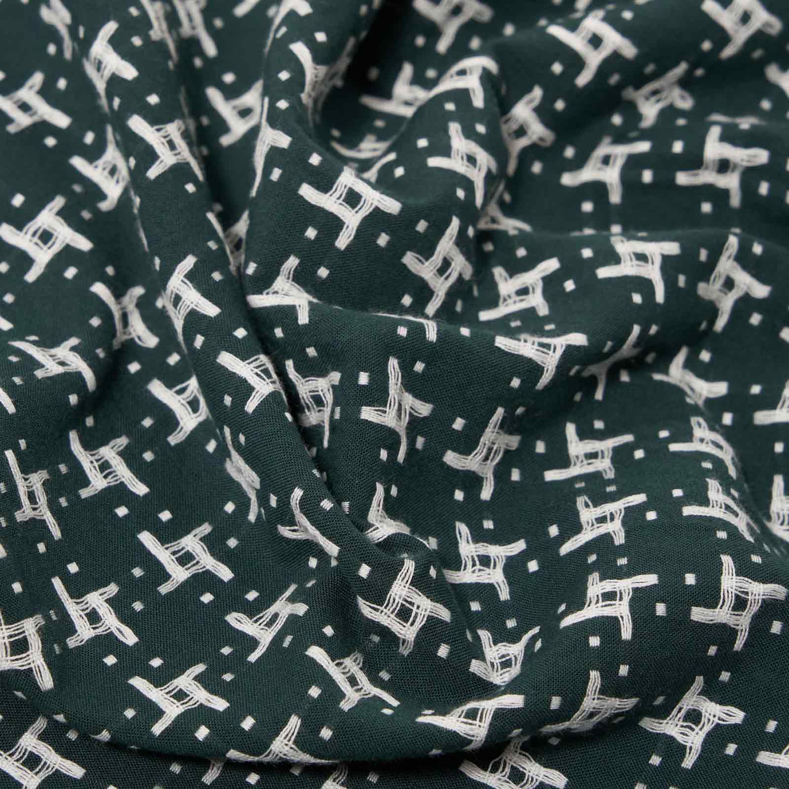 Rhodes 8 Cotton Road Shirt green/white Universal Works