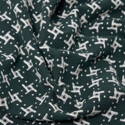 Rhodes 8 Cotton Road Shirt green/white Universal Works