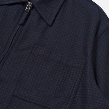 Rose Bowl Dot Print Flannel Jacket navy Universal Works
