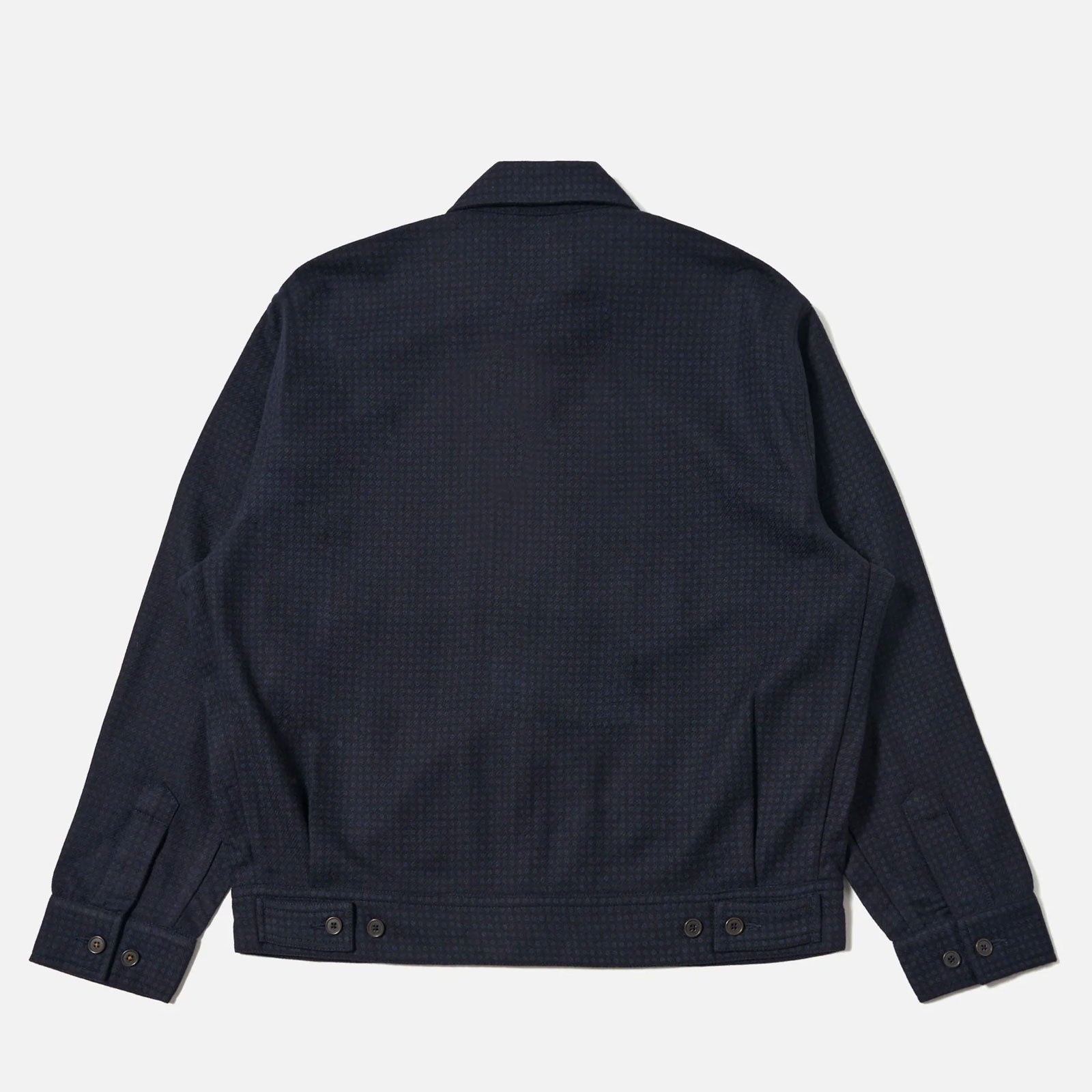 Rose Bowl Dot Print Flannel Jacket navy Universal Works