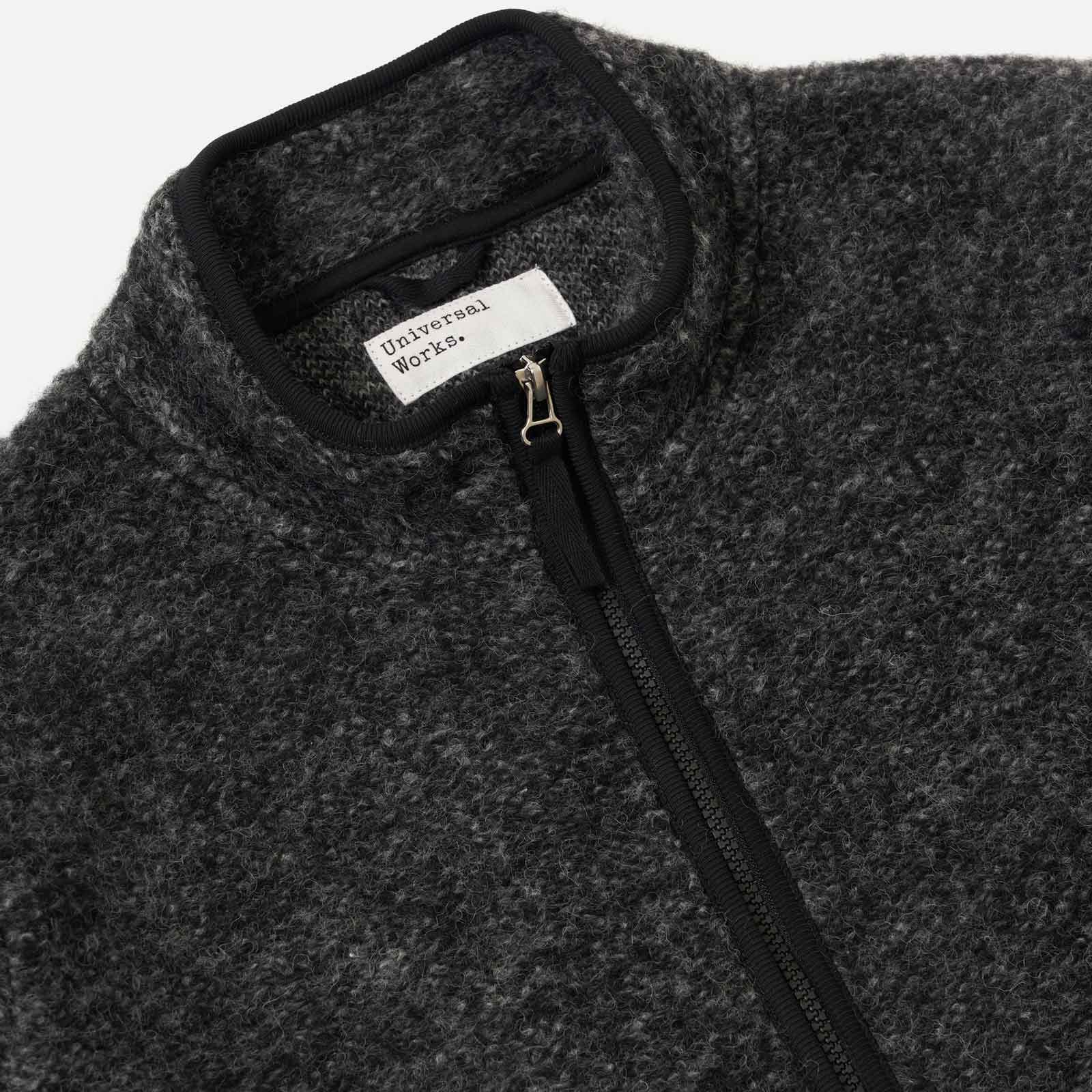 Six Wool Fleece Climbing Jacket black Universal Works