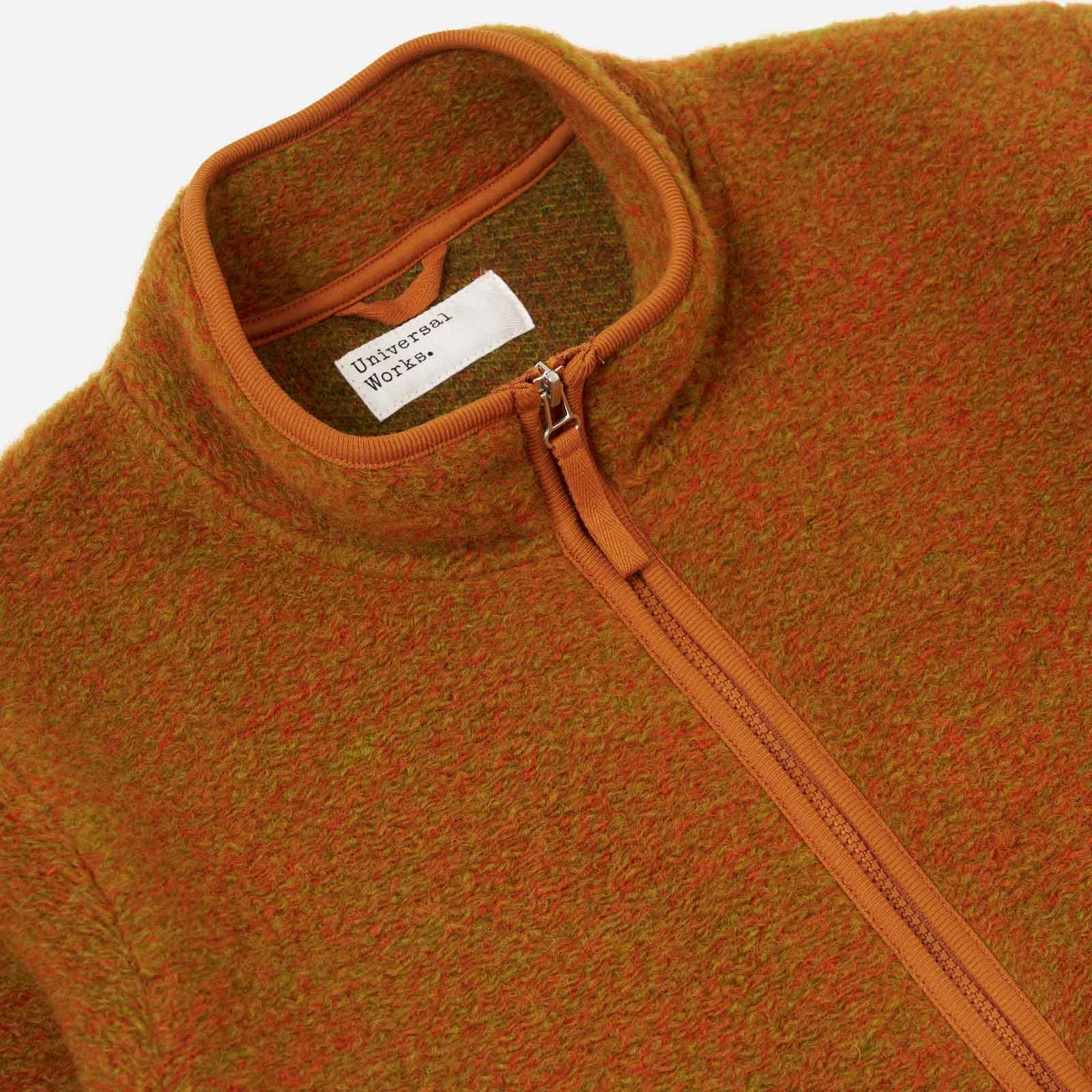 Six Wool Fleece Climbing Jacket orange Universal Works