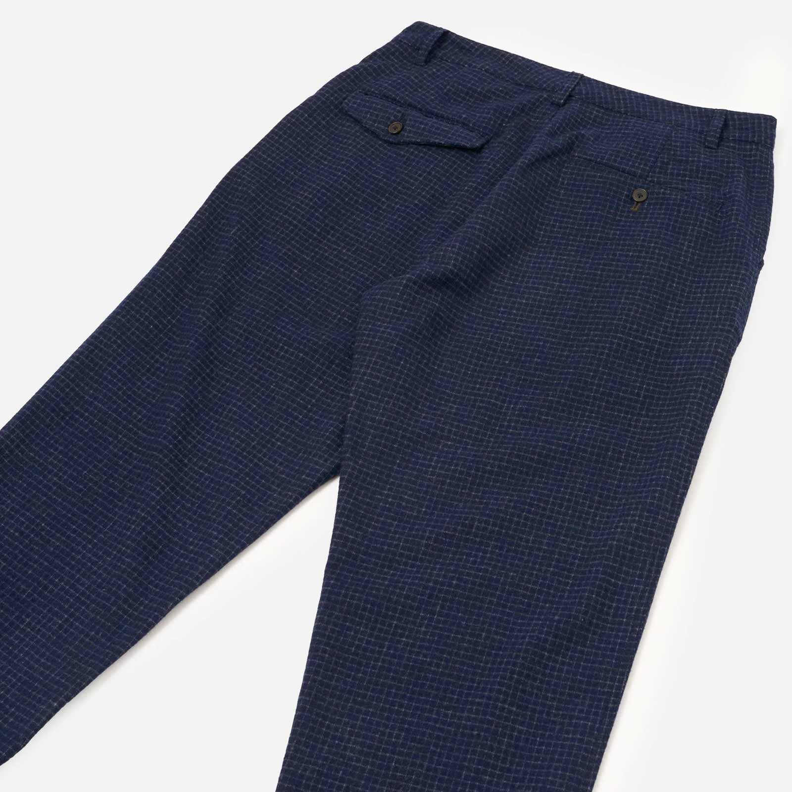 Super Chino Bobby Wool Mix navy check