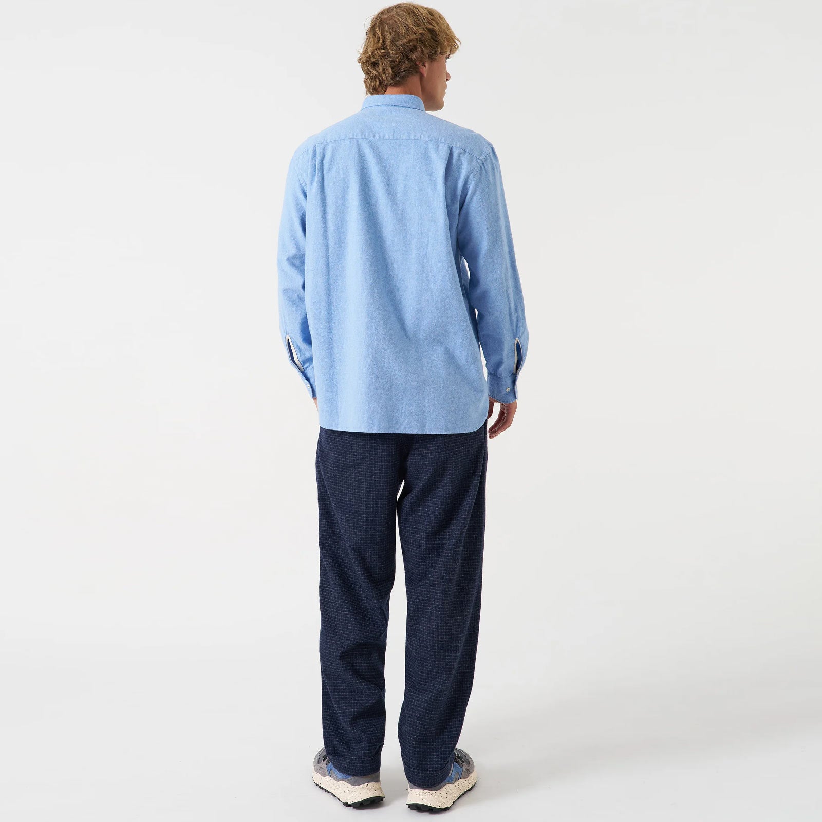 Super Chino Bobby Wool Mix navy check