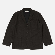 Three Button Salt n Pepper Tweed Jacket black Universal Works