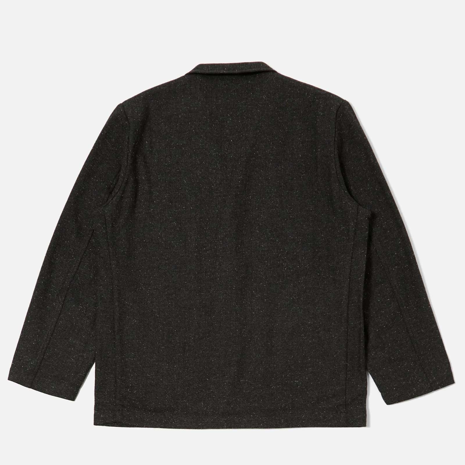 Three Button Salt n Pepper Tweed Jacket black Universal Works