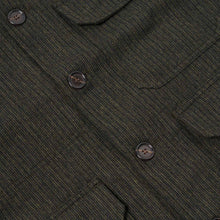 Utility Jacket Stripe Wool Mix black/olive