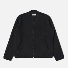 Wool Fleece Zip Bomber black Universal Works