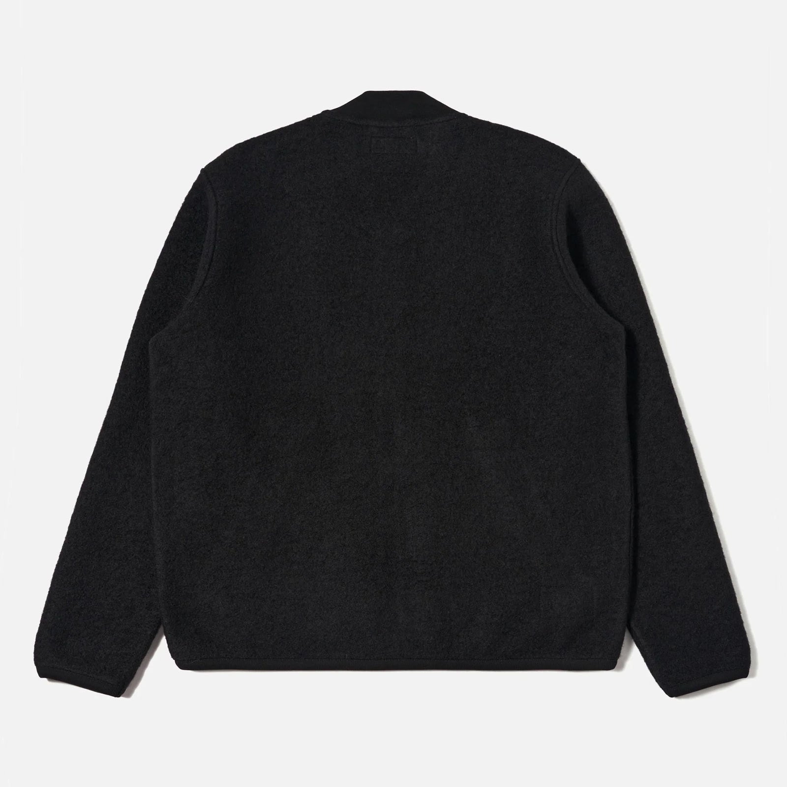 Wool Fleece Zip Bomber black Universal Works