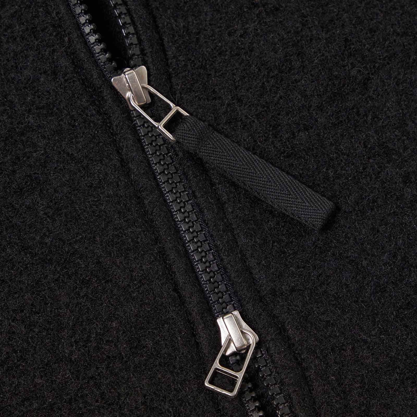 Wool Fleece Zip Bomber black Universal Works