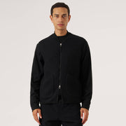 Wool Fleece Zip Waistcoat indigo