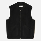 Wool Fleece Zip Waistcoat indigo