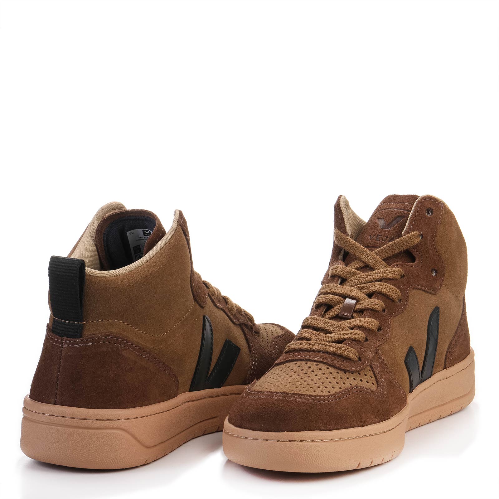 V-15 Midtop Suede brown/black