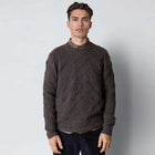 Avery Cable Knit taupe brown melange Clean Cut Copenhagen