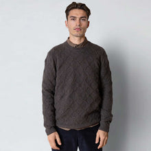 Avery Cable Knit taupe brown melange Clean Cut Copenhagen
