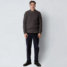 Avery Cable Knit taupe brown melange Clean Cut Copenhagen