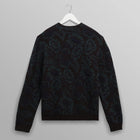 Alban Cardigan Floral Text Jcqrd black/green Wax London