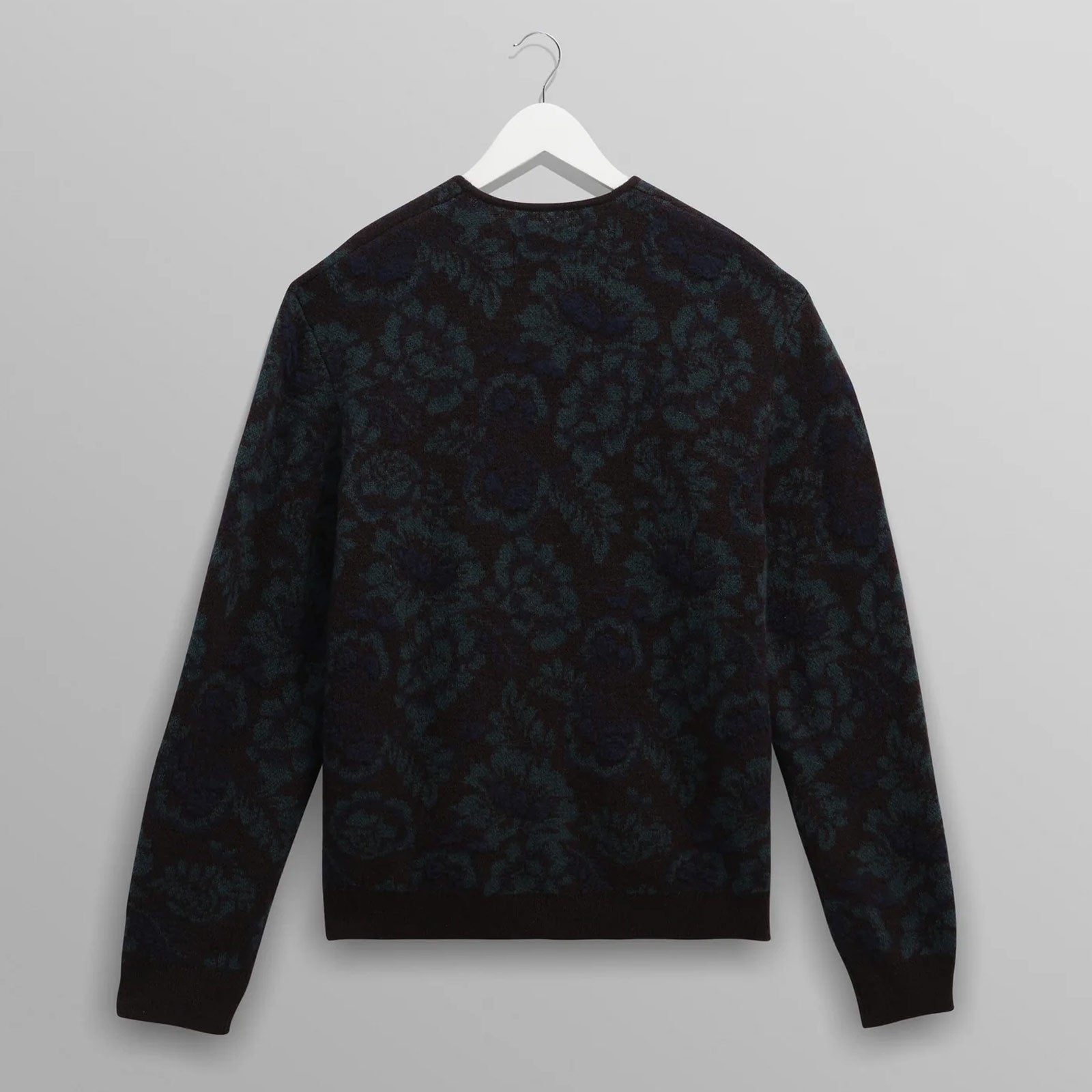 Alban Cardigan Floral Text Jcqrd black/green Wax London