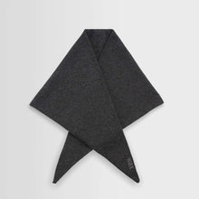 Arnold Knitted Rib Scarf charcoal