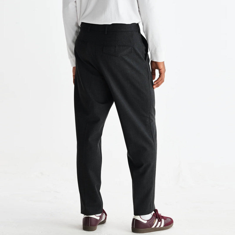 Aubyn Wool Blend Twill Trouser charcoal Wax London