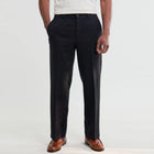Bayham Linen Blend Trousers black Wax London