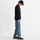 Carter Open Collar Polo Milano Knit black Wax London